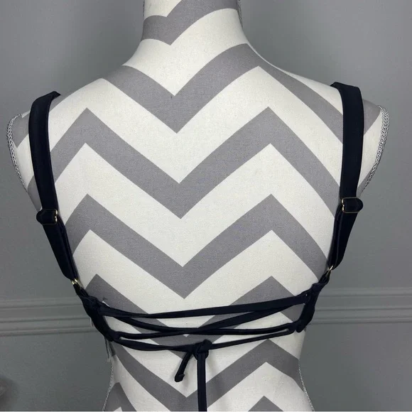 Victoria’s Secret Swim Black Full Coverage Bikini Top Size 34C NWT - Picture 7 of 11
